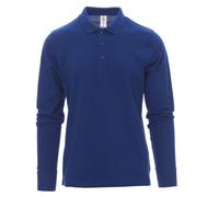Payper VERONA Polo a Manica Lunga 100% Cotone 3 Botto Tinta Unita Uomo Maglietta