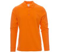 Payper VERONA Polo a Manica Lunga 100% Cotone 3 Bottoni Tinta Unita Uomo Maglia