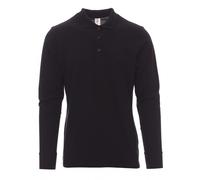Payper VERONA Polo a Manica Lunga 100% Cotone 3 Bottoni Tinta Unita Uomo Maglia