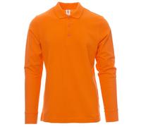 Payper VERONA Polo a Manica Lunga 100% Cotone 3 Bottoni Tinta Unita Uomo Maglia