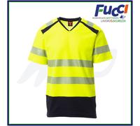 Payper WAY T-Shirt Maglia Alta Visibilità Manica Corta Bicolore Scollo a V