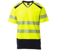 Payper WAY T-Shirt Maglia Alta Visibilità Manica Corta Bicolore Scollo a V