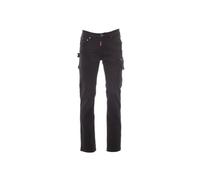 PAYPER West Pantaloni Denim da Uomo Taglio Jeans con Tasconi Elasticizzati, Colore: Nero, Taglia: 50