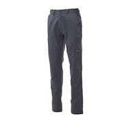 PAYPER Worker PRO Pantalone da Lavoro Unisex Donna Uomo multistagione Misto Cotone Poliestere Chiusura Zip Tasche Anteriori Posteriori Porta Metro Passanti in Vita Banda Reflex (Grigio Smoke, M)