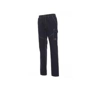 Payper Pantaloni Wear Worker Stretch - Cotone elasticizzato, estivi, multitasche - Bleu 2XL