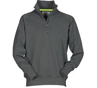 Payper Felpa Uomo Miami Mezza Zip Senza Cappuccio Cotone Invernale da Lavoro XL Antracite