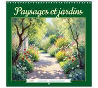 Paysages et jardins - Aquarelles impressionnistes (Calendrier mural carré 2026 30 x 60 cm (ouvert)) Calendrier double avec une page pour vos prises de notes