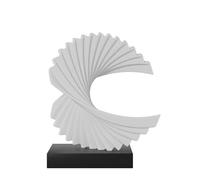 Paytonture Scultura d'onda, Arte della decorazione della casa della resina, ornamento moderno del mare dell'onda funky, statue astratte,