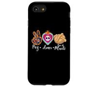 Paz, Amor Y Pan Dulce Dia de Los Muertos Sugar Skull Custodia per iPhone SE (2020) / 7 / 8