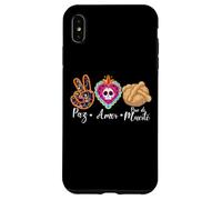 Paz, Amor Y Pan Dulce Dia de Los Muertos Sugar Skull Custodia per iPhone XS Max