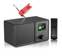 PAZEAU Radio Vintage DAB+/FM con Bluetooth 5.0, DAB Plus Digitale Radiosveglia Doppio Allarme, Telecomando, Porta USB/AUX, 30 Stazioni Preimpostate - Ideale per Cucina/Camera, Regalo di Qualità