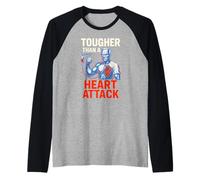 Paziente più Duro di Un Attacco di Cuore Recuperare la chirurgia Maschile Maglia con Maniche Raglan