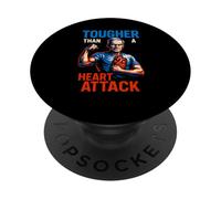 Paziente più duro di un attacco di cuore Recuperare la chirurgia maschile PopSockets PopGrip Adesivo