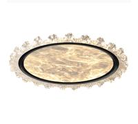 PAZWAHF Plafoniera a LED da 96 W, 50 cm / 19,7 "Apparecchio Moderno in Metallo e Alluminio con Paralume in Acrilico, 97 CRI, 3 Temperature di Colore Regolabili per Camera da Letto Soggiorno Cucina