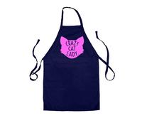 Pazzo Cat Lady Rosa - Unisex Bambini Grembiule - Gatti Amante Cucciolo Love