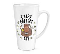 Pazzo Ceramica Ragazzo Stars 483ml Grande Latte Tazza Scherzo Divertente Potter