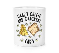 Pazzo Formaggio E Crackers Donna Stars Trucco Pennello Matita Pentola Funny Cibo