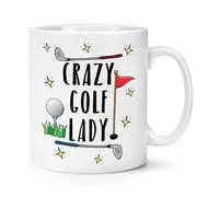 Pazzo Golf Donna 284ml Tazza - Divertente Mamma Festa Della Mamma Giorno Sport