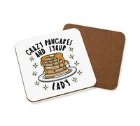 Pazzo Pancake E Sciroppo Donna Stars Sottobicchiere Scherzo Divertente Colazione