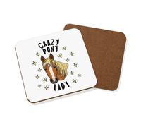 Pazzo Pony Donna Stars Sottobicchiere - Divertente Cavallo
