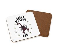 Pazzo Scorpione Uomo Stars Sottobicchiere - Divertente Animale