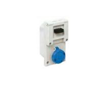 PB 16220 T1 PRESA INTERBLOCCATA PARETE IP44 2P 24V CON TRASFORMATORE 2P - ILME P