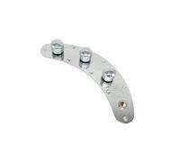 PB Bass Control Plate Assembly - Cablaggio argento cromato per bassi di precisione, 19 x 4,6 x 3,6 cm, 0,2 kg, con 8 viti