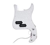 PB Bass Prewired Loaded Pickguard ScratchPlate Con Pickup Per Basso A 4 Corde (Color : White)