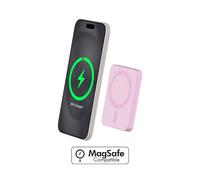 PB MagSafe 5000mAh mini magnete USB C 15W rosa