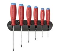 PB Swiss Tools Set di 6 cacciaviti TORX® SwissGrip con Supporto a Parete, 100% Swiss Made, Garanzia illimitata