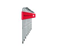 PB SWISS TOOLS Set di chiavi maschio piegate per viti con impronta TX, con zigrinatura, 8pz. Quantità:1