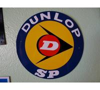 PB14 PLAQUES PUBLICITAIRE tolée L'age d'or de l'Automobile : DUNLOP 21 cm