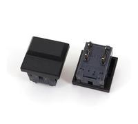 PB86-B0 Large Cap 4Pin Momentary SPDT PCB Mount Square Stage Control Push Button Switch 10Pcs(10Pcs Black)