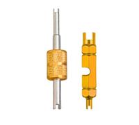 PBAHAUP 2 Pezzi Nucleo Valvola Bici, Valvole Tubeless Mtb, Bicicletta Adattatore, Kit Sostituzione Valvola Presta, Strumenti Per La Rimozione Della Valvola (Giallo)