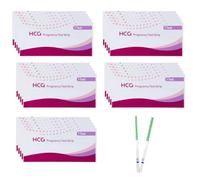 PBAHAUP 25 Pezzi Test Gravidanza,pregnancy test 25mIU/ml,Test di Gravidanza precoce Rilevamento Rapido, HCG Test Risultati Accurati e Affidabili