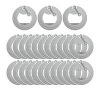 PBAHAUP Set da 25 Tag NFC Programmable, Adesivi NFC Chip Ntag215 Riscribibili per Automazione Casa, Marketing, Controllo Accessi, Compatibili con Tutti gli Smartphone Android e iPhone (504 Byte)