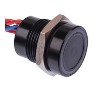 PBAR1AF2000N2C APEM Rosso/Blu LED 12VDC Momentanea N 16mm Piezo Switch IP68