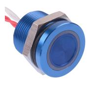 PBAR91F1000W2A APEM Rosso/Verde LED a Scatto 19mm Piezo Switch Precablati IP68