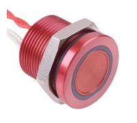 PBAR91F6000W2A APEM Rosso/Verde LED a Scatto 19mm Piezo Switch Precablati IP68