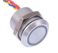 PBARAAF0000A0S APEM Interruttore Tattile Piezo Rosso LED 5VDC NO 19mm IP68
