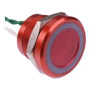 PBARZLF6000Y0S APEM LED Rosso a Scatto Nessun 22mm Piezo Switch Precablati IP68