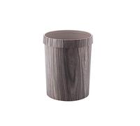 PBDEIOEOE cestino per la carta straccia, 1 contenitore for rifiuti in plastica, cestino for rifiuti rotondo for uso domestico, ornamenti for pattumiera, 10L(Silver Gray)