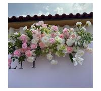 PBDEIOEOE Decorazioni floreali artificiali per matrimoni Simulazione floreale foresta terra appeso rosa cascata decorazione matrimonio layout guida stradale arte(Pink,C)