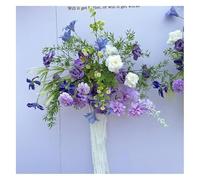 PBDEIOEOE Decorazioni floreali artificiali per matrimoni Simulazione floreale foresta terra appeso rosa cascata decorazione matrimonio layout guida stradale arte(Deep Purple,B)