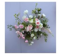 PBDEIOEOE Decorazioni floreali artificiali per matrimoni Simulazione floreale foresta terra appeso rosa cascata decorazione matrimonio layout guida stradale arte(Pink,B)
