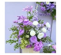 PBDEIOEOE Decorazioni floreali artificiali per matrimoni Simulazione floreale foresta terra appeso rosa cascata decorazione matrimonio layout guida stradale arte(Purple,E)