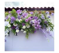 PBDEIOEOE Decorazioni floreali artificiali per matrimoni Simulazione floreale foresta terra appeso rosa cascata decorazione matrimonio layout guida stradale arte(Purple,C)