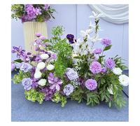 PBDEIOEOE Decorazioni floreali artificiali per matrimoni Simulazione floreale foresta terra appeso rosa cascata decorazione matrimonio layout guida stradale arte(Purple,A)