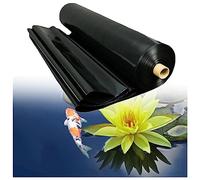 PBDEIOEOE Fodera per laghetti, Rivestimento for laghetto in HDPE Nero, Diverse Misure(1.5x12m(4.9x39ft))