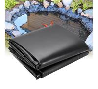 PBDEIOEOE Fodera per laghetti, Rivestimento for laghetto in HDPE Nero, Flessibile, Durevole, Impermeabile, antistrappo, di Diverse Dimensioni(10X12m)